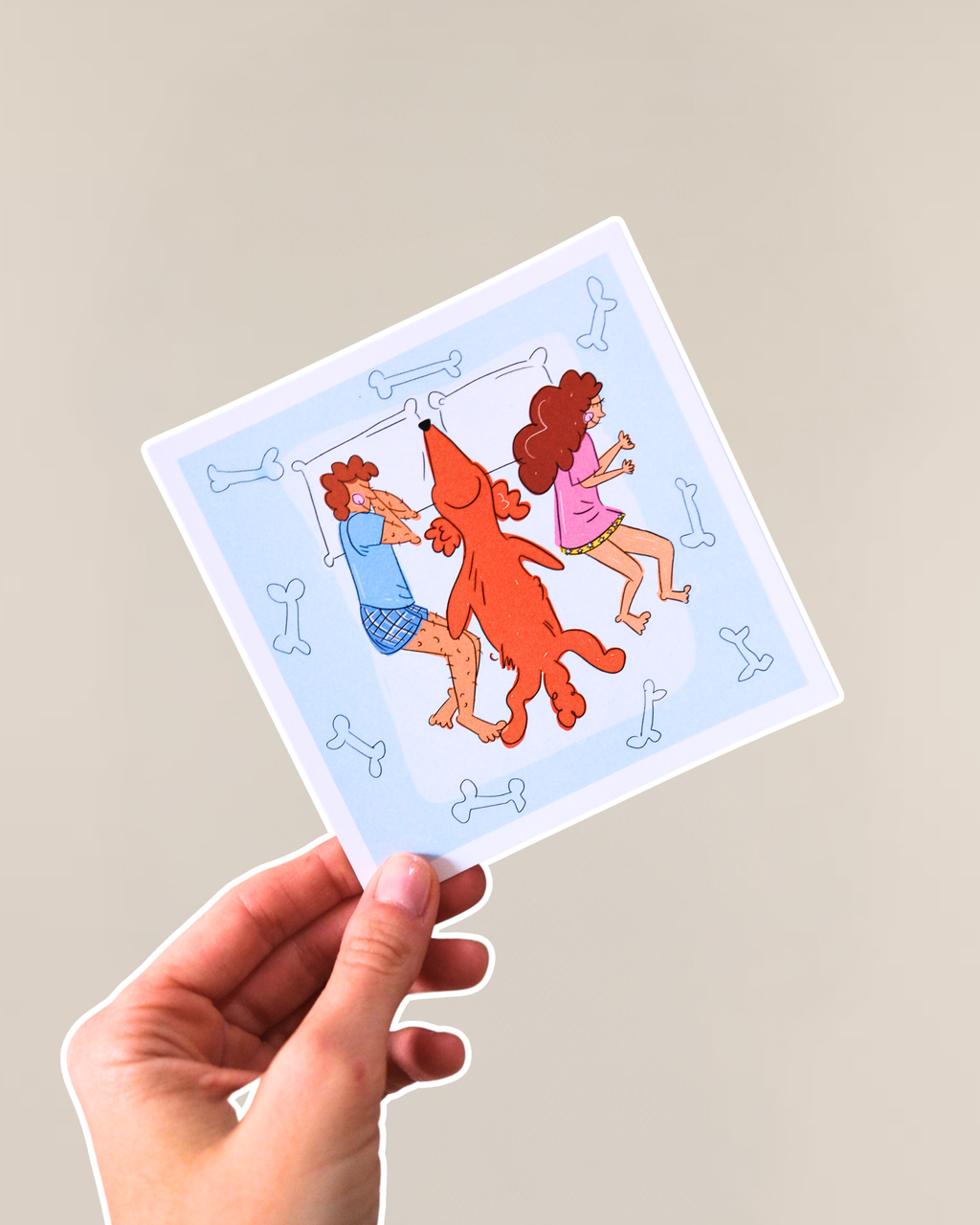 Postcard - Dog:1 Bed rules:0