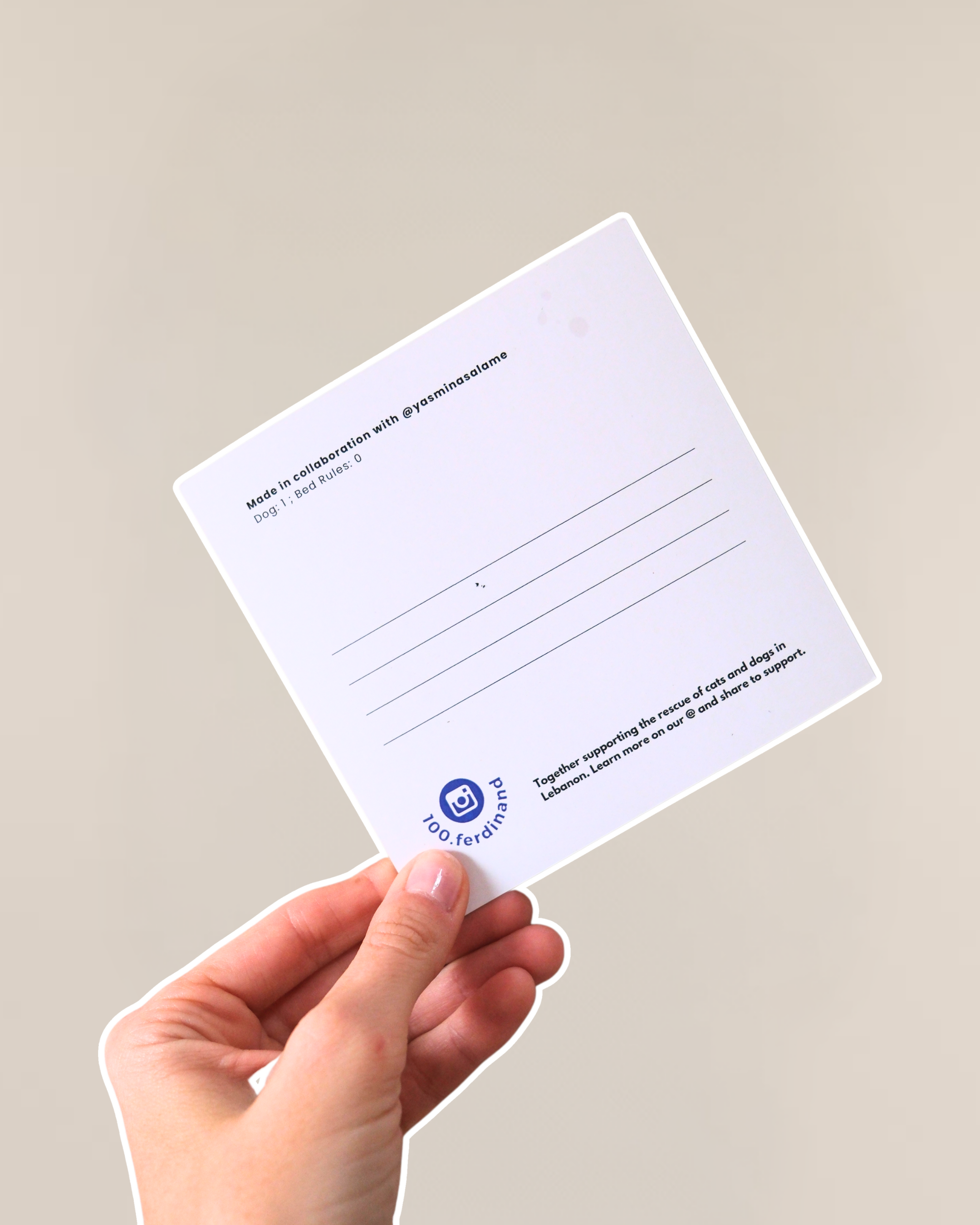 Postcard - Dog:1 Bed rules:0