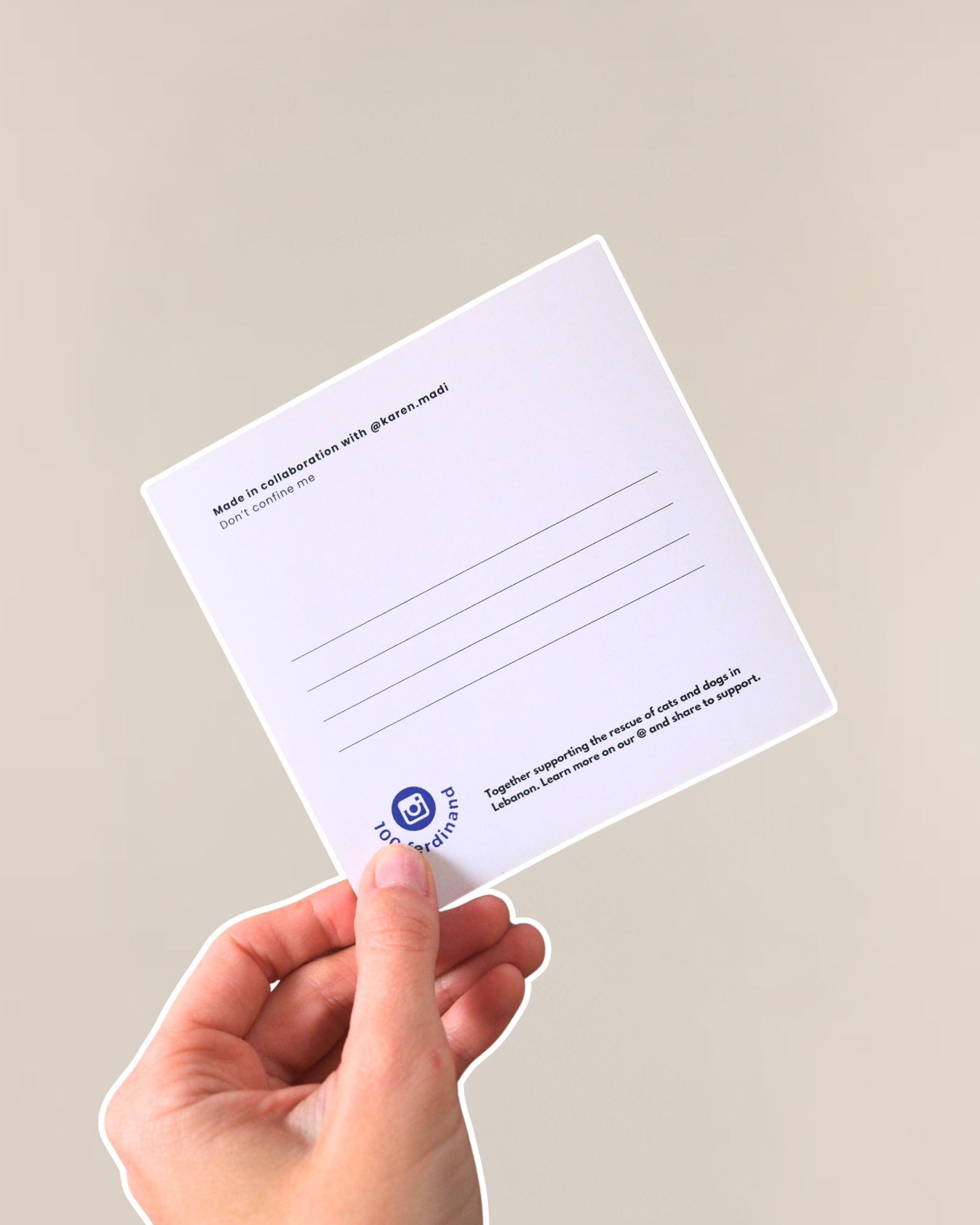 Postcard - don't confine me